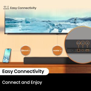 Hisense HS5100 5.1Ch Sound Bar with Wireless Subwoofer, 540W, Dolby Digital Plus, Bluetooth 5.3, EzPlay, Roku TV Ready, DTS: X, HDMI/AUX/ARC/Optical/USB (HS5100, 2024 Model) - Image 6