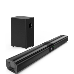 Saiyin Sound Bar for Smart TV with 5.25 Inch Subwoofer, 100W 24 Inch Soundbar for TV, TV Soundbar with Optical, ARC, AUX and Bluetooth 5.3 Inputs, Detachable Surround Sound System for TV - Image 1
