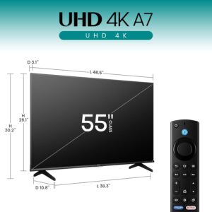 Hisense 55" Class A7 Series (55A7NF,2025 Model) 4K UHD Smart Fire TV, Voice Remote with Alexa, Wide Color Gamut, HDR10+, Dolby Vision, Dolby Atmos, Game Mode, ALLM, Stream Live TV Without Cable - Image 8
