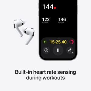 Apple AirPods Pro 3 Wireless Earbuds, Active Noise Cancellation, Live Translation, Heart Rate Sensing, Hearing Aid Feature, Bluetooth Headphones, Spatial Audio, High-Fidelity Sound, USB-C Charging - Image 5