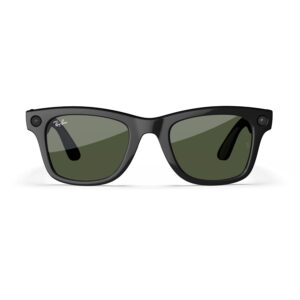 Ray-Ban Meta (Gen 1), Wayfarer, Shiny Black | Smart AI Glasses for Men, Women — 12 MP Ultra-Wide Camera, Open-Ear Speakers for Audio, Video Recording and Bluetooth — Green Lenses — Wearable Technology - Image 8