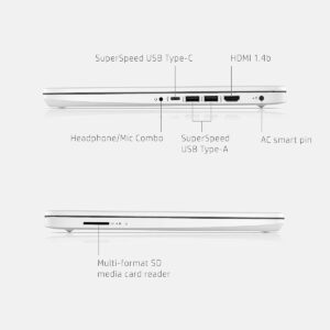 HP 14 Laptop, Intel Celeron N4020, 4 GB RAM, 64 GB Storage, 14-inch Micro-edge HD Display, Windows 11 Home, Thin & Portable, 4K Graphics, One Year of Microsoft 365 (14-dq0040nr, Snowflake White) - Image 5