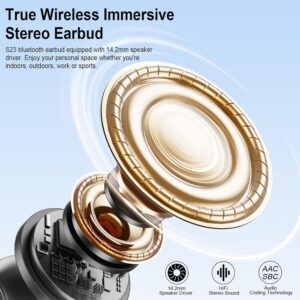 Wireless Earbuds, 2025 Bluetooth 5.3 Headphones HiFi Stereo Ear buds with ENC Noise Cancelling Mics, 40H Bluetooth Earbuds with Dual LED Display, IP7 Waterproof in Ear Earphones for Android iOS, Black - Image 7