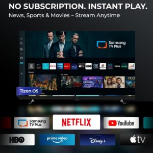 FPD 40 Inch Smart TV Tizen OS, 1080p Full HD Compatible with Samsung TV Plus, Dolby Audio, HDR 10, Gaming Hub, SmartThings, Built-in Miracast, Voice Control Flat Screen Television (AT40-P1, 2025) - Image 7