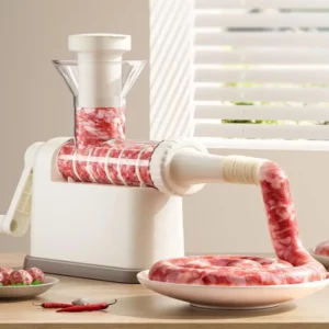 Manual Sausage Stuffer Machine Meat Grinder Filling Maker With Tubing Units For Homemade Production - Image 3