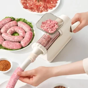 Manual Sausage Stuffer Machine Meat Grinder Filling Maker With Tubing Units For Homemade Production - Image 5