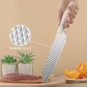 6pcs Kitchen knife set, high-grade steel knife set gift knife stainless steel kitchen utensils household multi-functional knives - Image 6