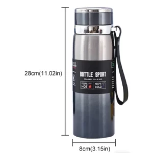 316 Stainless Steel, 1L Thermos Flask for Water, Tea and Coffee, Cold and Hot Thermos Flask, Stainless Steel Thermos Flask Mugs - Image 6