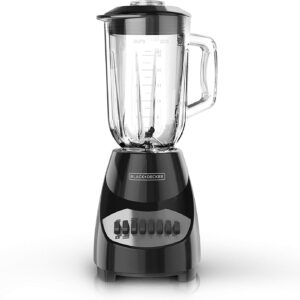BLACK+DECKER Countertop Blender with 6-Cup Glass Jar, 10-Speed Settings, Black, BL2010BG - Image 6