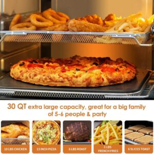 NUWAVE Bravo XL Air Fryer Convection Toaster Oven Countertop, 112-in-1 Smart Grill Combo with Original Flavors & Marks, Adjustable Heating Zones for Pizza, Roast, Bake, 50-500°F, Stainless Steel, 30QT - Image 4