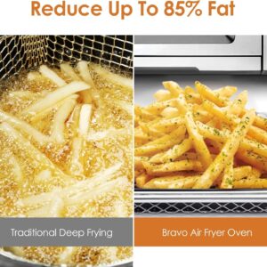 NUWAVE Bravo XL Air Fryer Convection Toaster Oven Countertop, 112-in-1 Smart Grill Combo with Original Flavors & Marks, Adjustable Heating Zones for Pizza, Roast, Bake, 50-500°F, Stainless Steel, 30QT - Image 5