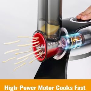 Electric Cheese Grater Salad Shooter,5-In-1 Electric Slicer For Home Kitchen,One-Touch Easy Control,With Safety Push Bar Cheese Grater Electric For Zucchini,Cheese,Vegetables And Smoothie - Image 3