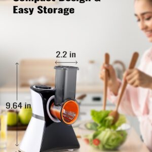 Electric Cheese Grater Salad Shooter,5-In-1 Electric Slicer For Home Kitchen,One-Touch Easy Control,With Safety Push Bar Cheese Grater Electric For Zucchini,Cheese,Vegetables And Smoothie - Image 7