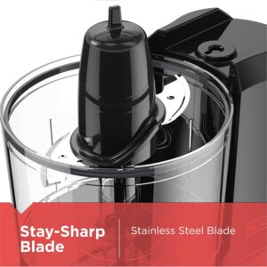 BLACK+DECKER 1.5-Cup Electric Food Chopper, One Touch Pulse, 150W Motor, Stay-Sharp Blade, Dishwasher Safe - Image 4