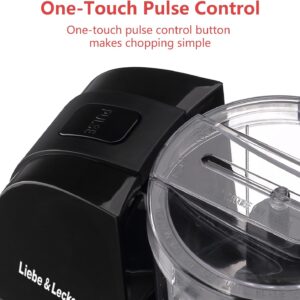 Liebe&Lecker Mini Food Processor,1.5 Cup Mini Chopper for Cutting Vegetable, Garlic,Onion and Meat - Image 4