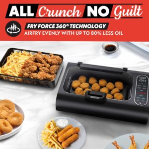 Gourmia Smokeless Indoor Grill - Air Fryer Combo with Smoke Extractor, 5 Cooking Presets, Grill, Air Fry, Roast, Bake, Dehydrate, Countertop Cooker, Glass Lid - Image 7