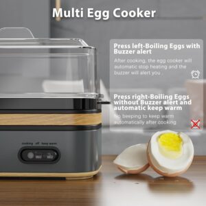 Evoloop Rapid Egg Cooker Electric 6 Eggs Capacity, Soft, Medium, Hard Boiled, Poacher, Omelet Maker Egg Poacher With Auto Shut-Off, BPA Free - Image 5