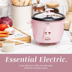 COOK WITH COLOR 6 Cup Rice Cooker 300W - Effortless Cooking and Perfectly, Cooks 3 Cups of Raw Rice for 6 Cups of Cooked Rice, Pink - Image 3