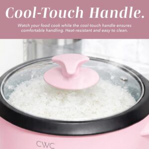 COOK WITH COLOR 6 Cup Rice Cooker 300W - Effortless Cooking and Perfectly, Cooks 3 Cups of Raw Rice for 6 Cups of Cooked Rice, Pink - Image 6
