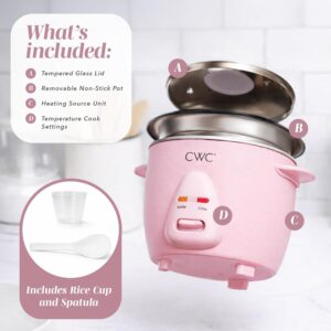COOK WITH COLOR 6 Cup Rice Cooker 300W - Effortless Cooking and Perfectly, Cooks 3 Cups of Raw Rice for 6 Cups of Cooked Rice, Pink - Image 7
