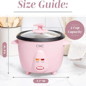 COOK WITH COLOR 6 Cup Rice Cooker 300W - Effortless Cooking and Perfectly, Cooks 3 Cups of Raw Rice for 6 Cups of Cooked Rice, Pink - Image 8
