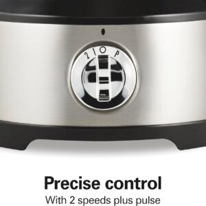 Hamilton Beach Food Processor & Vegetable Chopper for Slicing, Shredding, Mincing, and Puree, 10 Cups + Easy Clean Bowl Scraper, Black and Stainless Steel (70730) - Image 3