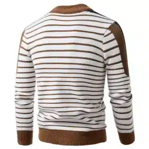New High Quality Men's Thick Warm Fashion Long Sleeved Casual Pullover Knitted Sweater Men - Image 2