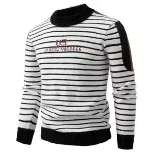 New High Quality Men's Thick Warm Fashion Long Sleeved Casual Pullover Knitted Sweater Men - Image 4