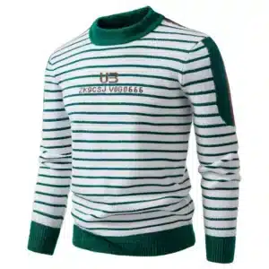 New High Quality Men's Thick Warm Fashion Long Sleeved Casual Pullover Knitted Sweater Men - Image 5