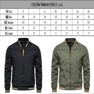 New spring/autumn European-American casual jackets for men, fashionable trendy tops, thin coats, plus sizes up to 5XL. - Image 5