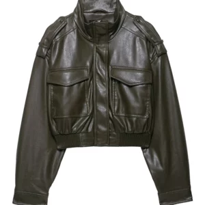 Chic Fashion Faux Leather Jackets for Women Loose Zipper Long Sleeve Female Short Coats 2026 Autumn Lady Casual New Outerwear - Image 5