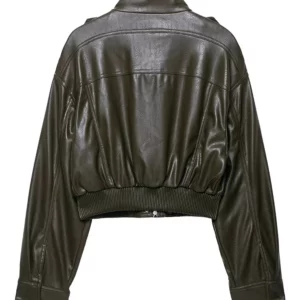 Chic Fashion Faux Leather Jackets for Women Loose Zipper Long Sleeve Female Short Coats 2026 Autumn Lady Casual New Outerwear - Image 6