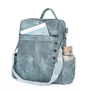 Fashion Backpack Female High Quality Pu Leather Daypack Women Shoulder Bags Designer Ladies Simple Lightweight Travel Rucksack - Image 6