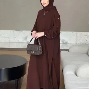 Blouse 2 Piece Set Muslim Set Dress Women Long Sleeve Abaya Shirt Wide Leg Pant Suits Arabic Dubai Dresses Musulman Ensembles - Image 3