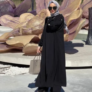 Blouse 2 Piece Set Muslim Set Dress Women Long Sleeve Abaya Shirt Wide Leg Pant Suits Arabic Dubai Dresses Musulman Ensembles - Image 5