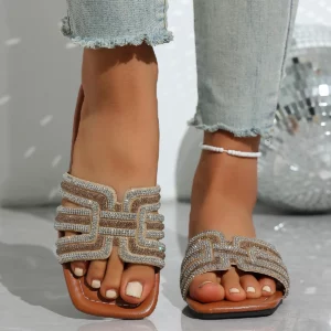 Trend 2026 Women Slippers Lightweight Fashion Slippers Casual Comfortable Shoes Women Square Toe Flat Heel Sandals Slides Women - Image 6