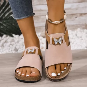 Flat Slippers For Women 2025 New Luxury Men Indoor Bottom Non Slip Cork Slippers Women's Beach Outdoor Home Flip Flops Sandals - Image 7