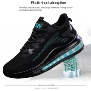 Large size men's shoes breathable lightweight sports shoes outdoor mesh black walking shoes trendy men's casual shoes running sh - Image 6