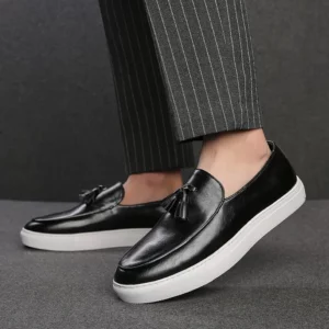 Italy Men Casual Shoes Summer Leather Loafers Office Shoes For Men Driving Moccasins Comfortable Slip on Party Fashion Shoes Men - Image 4