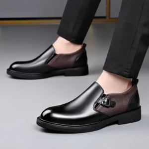 Men's Business Dress Leather Shoes Men's Soft-soled Leather One-pedal 2025 New High-end Casual Shoes Dress for Men Sneakers - Image 3