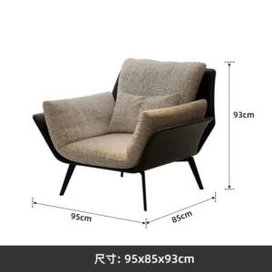 Italian Extremely Simple Sofa Simple Large And Small Living Room Balcony Leisure Chair Designer Light Luxury Lazy Chair - Image 6