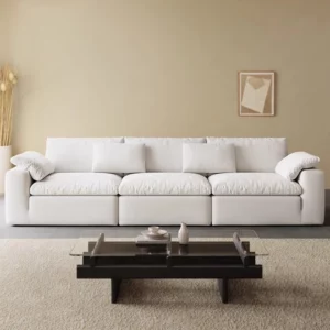 Modern Luxury Living Room Sofa Sectional Set Furniture l Shape 2 3 Seater Compression Boneless Modular Recliner Designs Sale New - Image 4