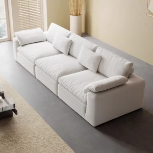 Modern Luxury Living Room Sofa Sectional Set Furniture l Shape 2 3 Seater Compression Boneless Modular Recliner Designs Sale New - Image 5