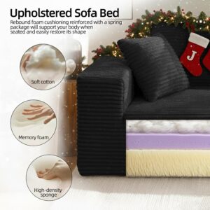 Single Cloud Sofa, Giant Bean Bag Chair with High Backrest & Wider Armrest, Foam Boneless Couch for Small Spaces, Comfy Furry Sofas with Pillows for Living Room, Bedroom, Apartment, Dorm, Office - Image 9