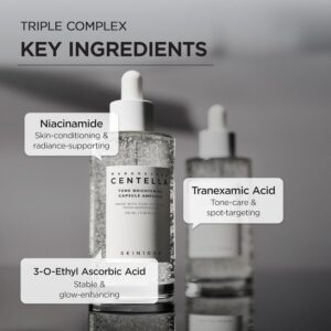 SKIN1004 Tone Balancing Capsule Ampoule, Niacinamide & Centella Serum for Face, Korean Hydrating Facial Serum for Dark Spot & Skin Tone with Tranexamic Acid, Korean Skin Care, 3.38 fl.oz / 100ml - Image 4