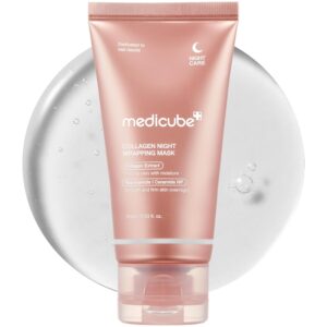 medicube Wrapping Mask Collagen Overnight Peel Off Facial Mask | Elasticity & Hydration Care, Reduces Sagging & Dullness | Hydrolyzed Collagen For Glowing Skin | Korean Skin Care, 2.53 fl.oz - Image 9
