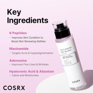 COSRX 6X Peptide Collagen Booster Toner Serum with Copper Peptides, Niacinamide & Hyaluronic Acid Skin Renewal Boosting Facial Essence for All Skin Types, Korean Skin Care, 5.07 Fl.Oz - Image 6