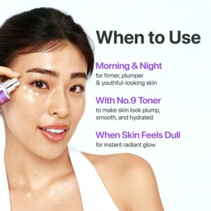 numbuzin No.9 NAD+ BIO Lifting Serum for Glow, Firming & Wrinkles, Peptide Facial Serum for Sagging Skin, Fine Lines & Elasticity, Hydrating & Tightening Formula, Korean Skincare 1.69 fl oz - Image 2