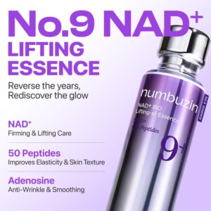 numbuzin No.9 NAD+ BIO Lifting Serum for Glow, Firming & Wrinkles, Peptide Facial Serum for Sagging Skin, Fine Lines & Elasticity, Hydrating & Tightening Formula, Korean Skincare 1.69 fl oz - Image 7