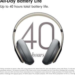 Beats Studio Pro - Premium Wireless Over-Ear Headphones- Up to 40-Hour Battery Life, Active Noise Cancelling, USB-C Lossless Audio, Apple & Android Compatible - Image 5